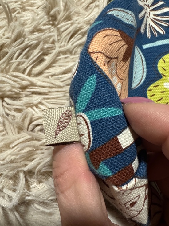 Source Unknown Blue Floral Kiss-Lock Wristlet Clutch - Picture 5 of 9